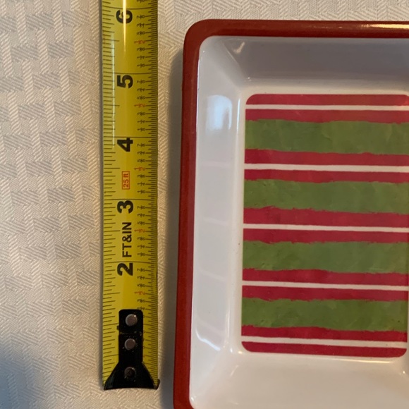 🦩Flavia lucite three compartment holiday serving dish, 6 x 12 inches - Picture 2 of 7